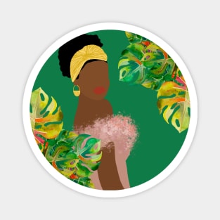 Monstera woman 1 Magnet